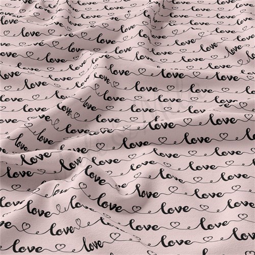 Valentine's Day Double Brushed Polyester Fabric Jersey Stretchy Soft Polyester Stretch Fabric