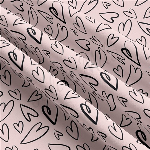 Valentine's Day Double Brushed Polyester Fabric Jersey Stretchy Soft Polyester Stretch Fabric