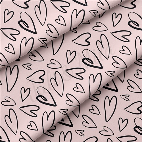 Valentine's Day Double Brushed Polyester Fabric Jersey Stretchy Soft Polyester Stretch Fabric
