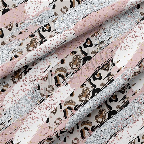 BrushStrokes5 Double Brushed Polyester Fabric Jersey Stretchy Soft Polyester Stretch Fabric