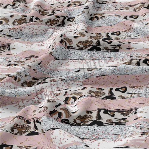 BrushStrokes5 Double Brushed Polyester Fabric Jersey Stretchy Soft Polyester Stretch Fabric