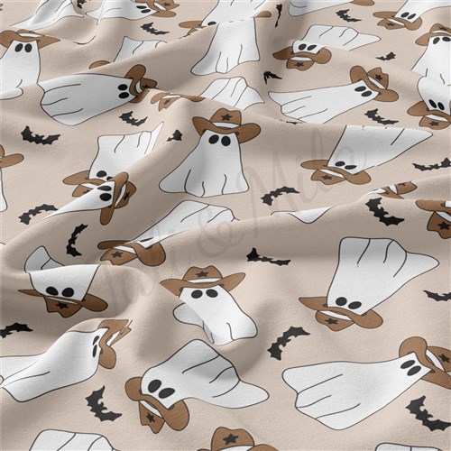 halloween ghosts fall Double Brushed Polyester Fabric Jersey Stretchy Soft Polyester Stretch Fabric