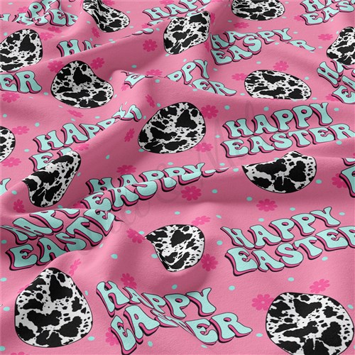 Easter Double Brushed Polyester Fabric Jersey Stretchy Soft Polyester Stretch Fabric