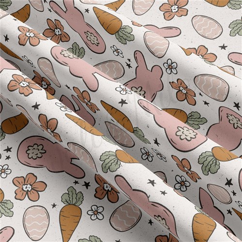 Easter Double Brushed Polyester Fabric Jersey Stretchy Soft Polyester Stretch Fabric