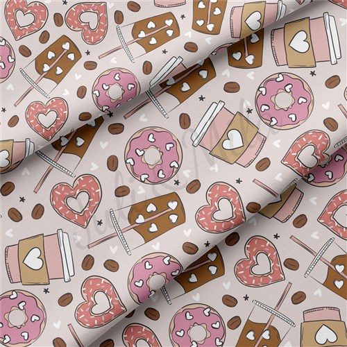 Valentine's Day Double Brushed Polyester Fabric Jersey Stretchy Soft Polyester Stretch Fabric