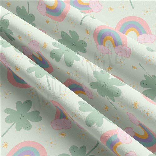 St. Patrick's Day Double Brushed Polyester Fabric Jersey Stretchy Soft Polyester Stretch Fabric