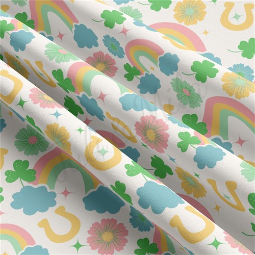 St. Patrick's Day Double Brushed Polyester Fabric Jersey Stretchy Soft Polyester Stretch Fabric