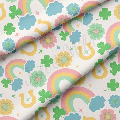 St. Patrick's Day Double Brushed Polyester Fabric Jersey Stretchy Soft Polyester Stretch Fabric