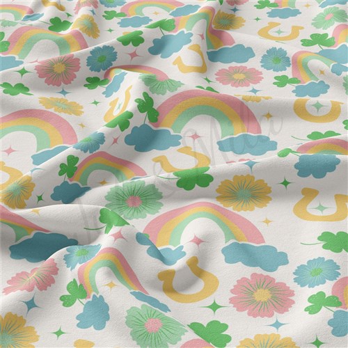 St. Patrick's Day Double Brushed Polyester Fabric Jersey Stretchy Soft Polyester Stretch Fabric