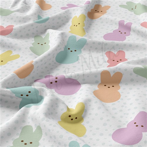 Easter Double Brushed Polyester Fabric Jersey Stretchy Soft Polyester Stretch Fabric