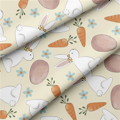 Easter Double Brushed Polyester Fabric Jersey Stretchy Soft Polyester Stretch Fabric