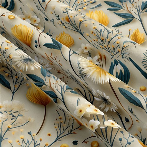 Embroidery Floral Double Brushed Polyester Fabric Jersey Stretchy Soft Polyester Stretch Fabric