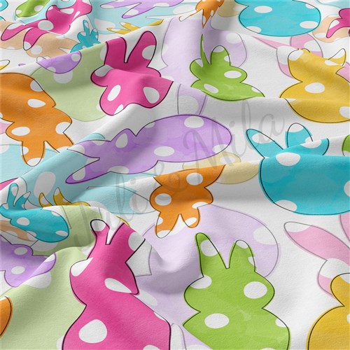 Easter Double Brushed Polyester Fabric Jersey Stretchy Soft Polyester Stretch Fabric