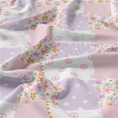 Floral Double Brushed Polyester Fabric Jersey Stretchy Soft Polyester Stretch Fabric