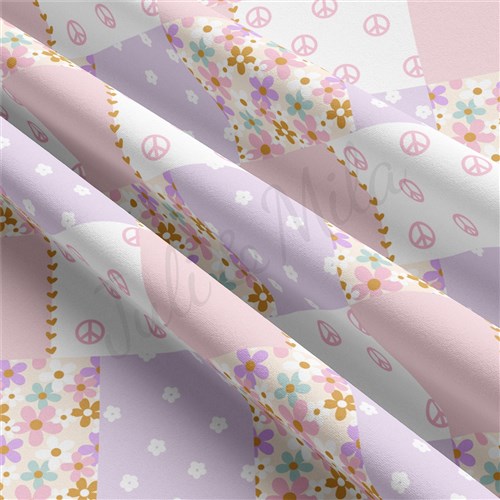 Floral Double Brushed Polyester Fabric Jersey Stretchy Soft Polyester Stretch Fabric
