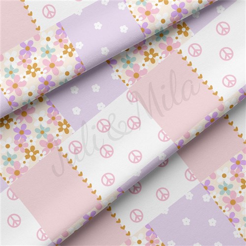 Floral Double Brushed Polyester Fabric Jersey Stretchy Soft Polyester Stretch Fabric