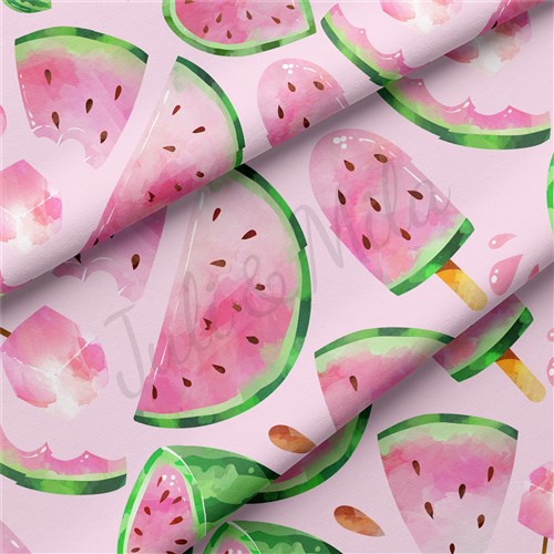 Watermelon Double Brushed Polyester Fabric Jersey Stretchy Soft Polyester Stretch Fabric