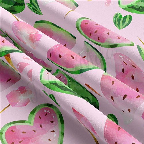 Watermelon Double Brushed Polyester Fabric Jersey Stretchy Soft Polyester Stretch Fabric
