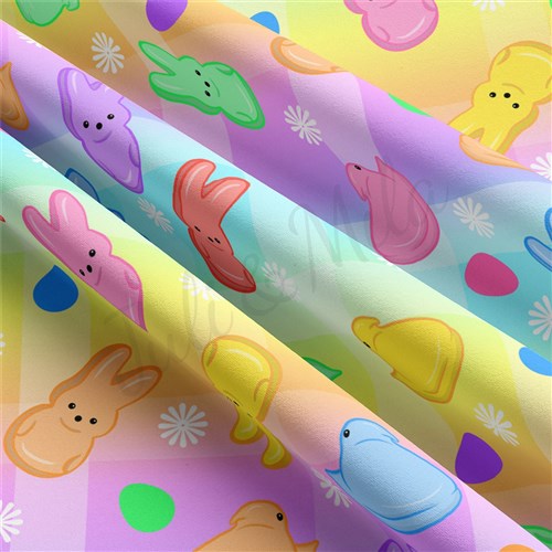 Easter Double Brushed Polyester Fabric Jersey Stretchy Soft Polyester Stretch Fabric
