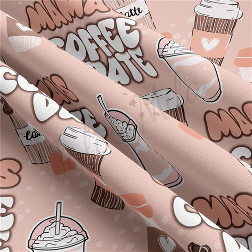 Mama's Coffee Date Rib Knit Fabric, RBK1510 & Get a Free $89.99 Embroidery Bundle