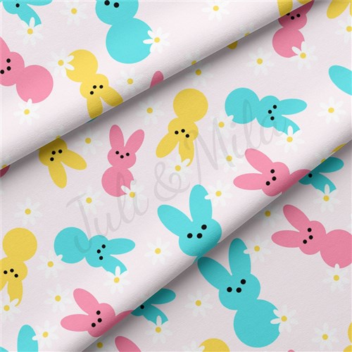 Easter Double Brushed Polyester Fabric Jersey Stretchy Soft Polyester Stretch Fabric