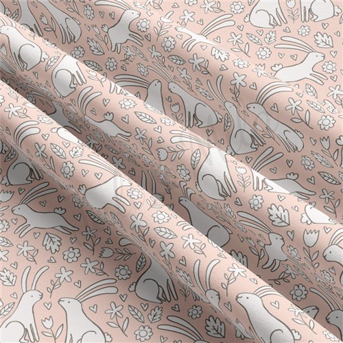 Easter Double Brushed Polyester Fabric Jersey Stretchy Soft Polyester Stretch Fabric