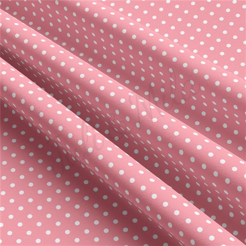 Polka Dots Double Brushed Polyester Fabric Jersey Stretchy Soft Polyester Stretch Fabric