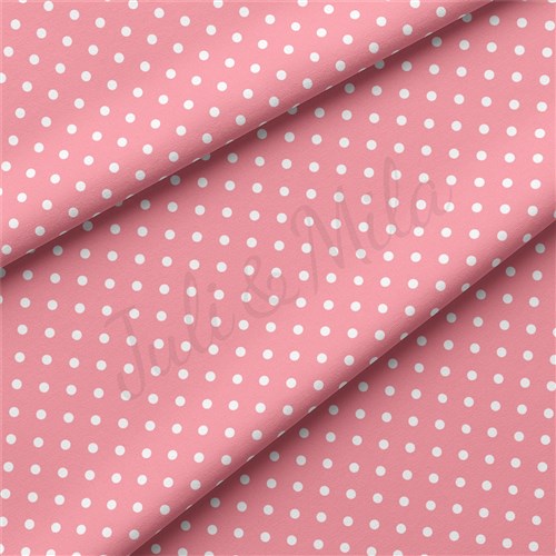 Polka Dots Double Brushed Polyester Fabric Jersey Stretchy Soft Polyester Stretch Fabric