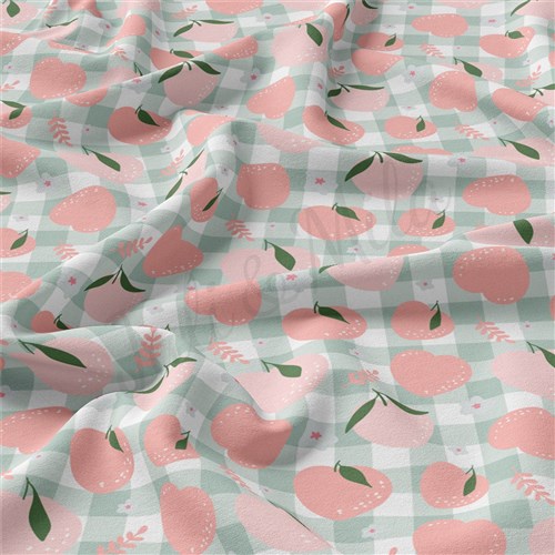 Peach Summer Double Brushed Polyester Fabric Jersey Stretchy Soft Polyester Stretch Fabric