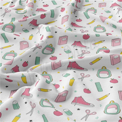 Back to School Double Brushed Polyester Fabric Jersey Stretchy Soft Polyester Stretch Fabric