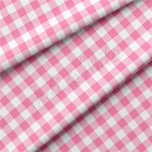 Gingham Double Brushed Polyester Fabric Jersey Stretchy Soft Polyester Stretch Fabric
