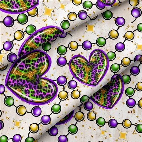 Mardi Gras Double Brushed Polyester Fabric Jersey Stretchy Soft Polyester Stretch Fabric