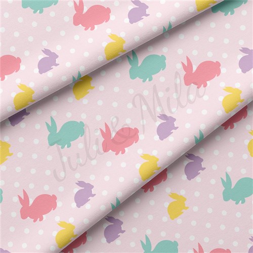 Easter Double Brushed Polyester Fabric Jersey Stretchy Soft Polyester Stretch Fabric
