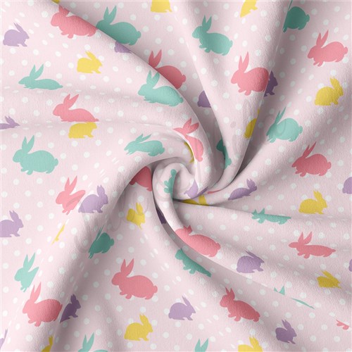 Easter Double Brushed Polyester Fabric Jersey Stretchy Soft Polyester Stretch Fabric