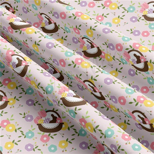 Easter Double Brushed Polyester Fabric Jersey Stretchy Soft Polyester Stretch Fabric