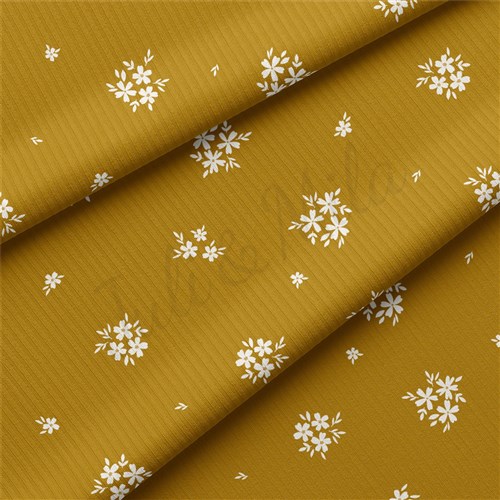 Floral Rib Knit Fabric, RBK2186 & Get a Free $89.99 Embroidery Bundle