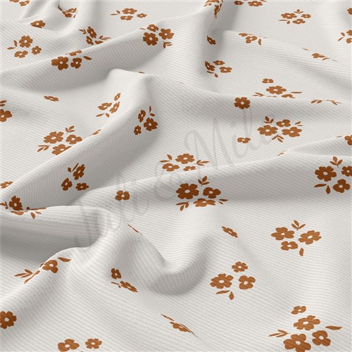 Floral Rib Knit Fabric, RBK2202 & Get a Free $89.99 Embroidery Bundle