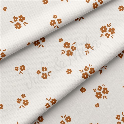 Floral Rib Knit Fabric, RBK2202 & Get a Free $89.99 Embroidery Bundle