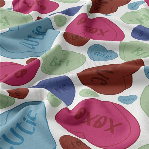 Valentine's Day Double Brushed Polyester Fabric Jersey Stretchy Soft Polyester Stretch Fabric