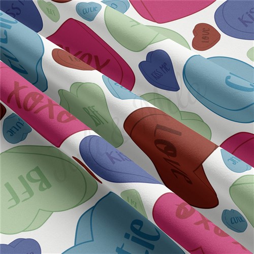 Valentine's Day Double Brushed Polyester Fabric Jersey Stretchy Soft Polyester Stretch Fabric