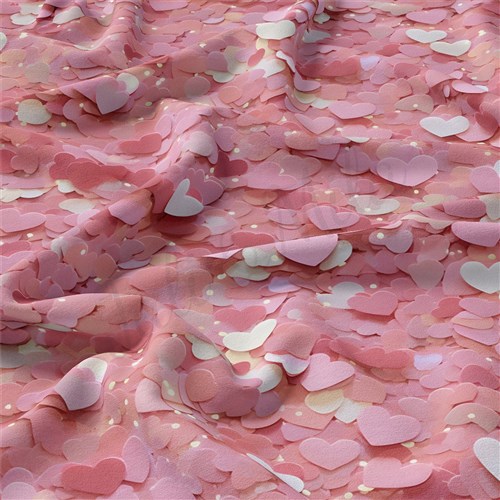 Valentine's Day Double Brushed Polyester Fabric Jersey Stretchy Soft Polyester Stretch Fabric