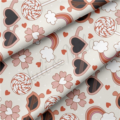 Valentine's Day Double Brushed Polyester Fabric Jersey Stretchy Soft Polyester Stretch Fabric