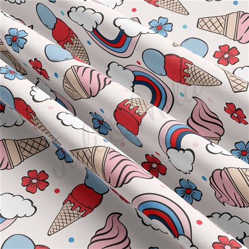 4th of July Patriotic Double Brushed Polyester Fabric Jersey Stretchy Soft Polyester Stretch Fabric
