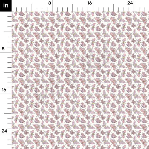 Butterflies Double Brushed Polyester Fabric Jersey Stretchy Soft Polyester Stretch Fabric