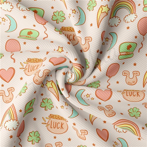 St. Patrick's Day Rib Knit Fabric, RBK2310 & Get a Free $89.99 Embroidery Bundle