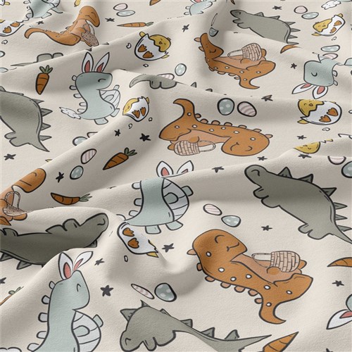 Easter Double Brushed Polyester Fabric Jersey Stretchy Soft Polyester Stretch Fabric