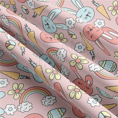 Easter Double Brushed Polyester Fabric Jersey Stretchy Soft Polyester Stretch Fabric