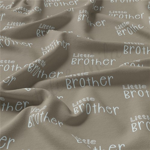 Little Brother Double Brushed Polyester Fabric Jersey Stretchy Soft Polyester Stretch Fabric
