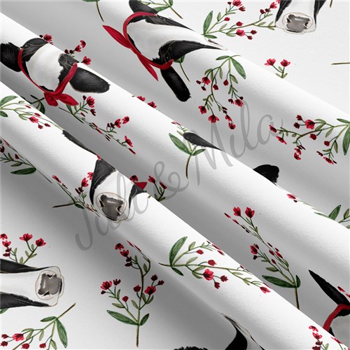 Cow Double Brushed Polyester Fabric Jersey Stretchy Soft Polyester Stretch Fabric