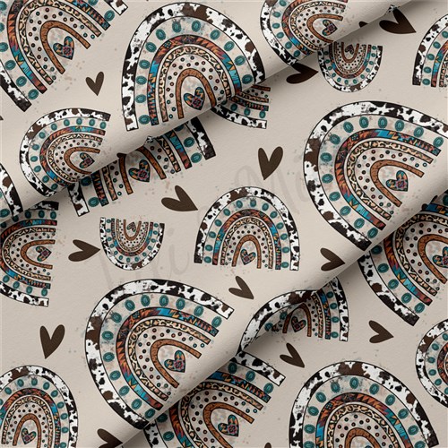 Rainbows Double Brushed Polyester Fabric Jersey Stretchy Soft Polyester Stretch Fabric
